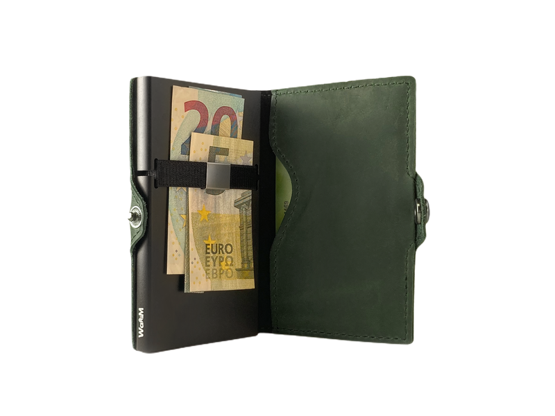 WalliM Timeline Cartera de gamuza y tarjetero